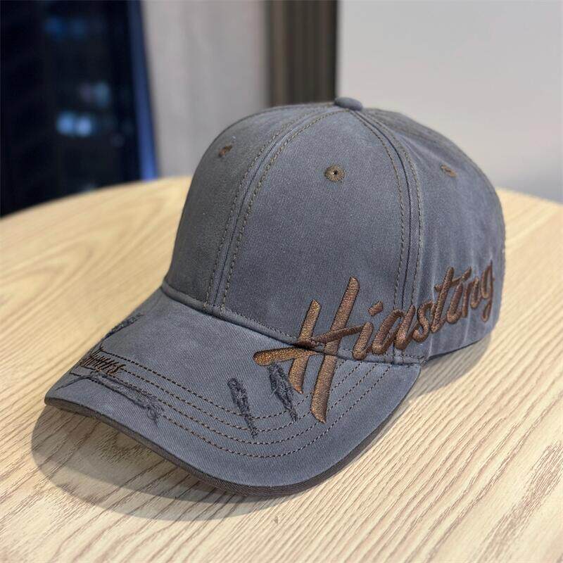 Men's Distressed Cotton Baseball Cap Bowlift 1784270668