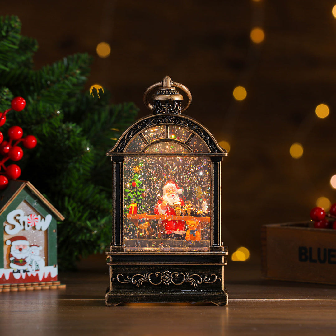 LED Illuminated Snow Globe Lantern Decoration Bowlift