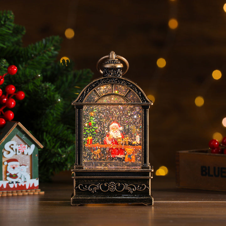 LED Illuminated Snow Globe Lantern Decoration Bowlift
