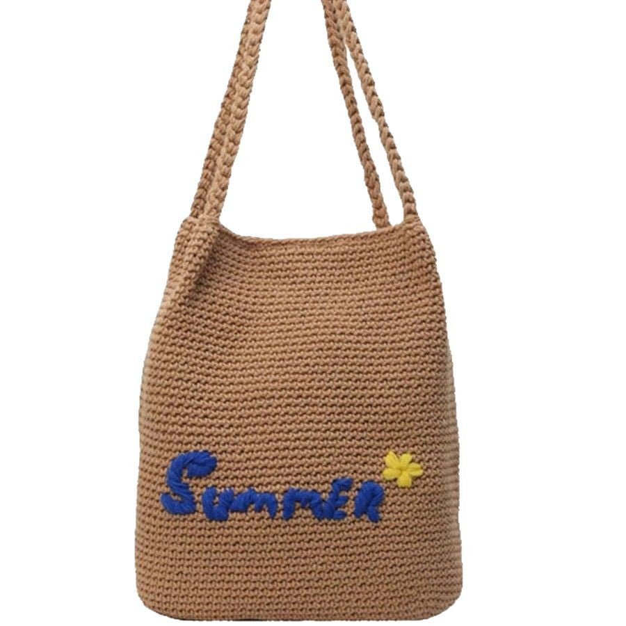 Handcrafted cotton bag with cheerful summer motif Bowlift
