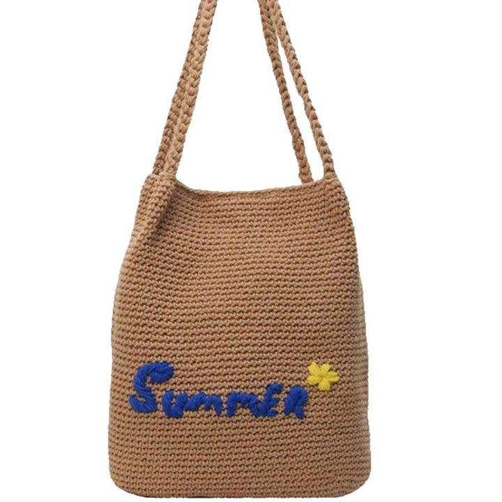 Handcrafted cotton bag with cheerful summer motif Bowlift