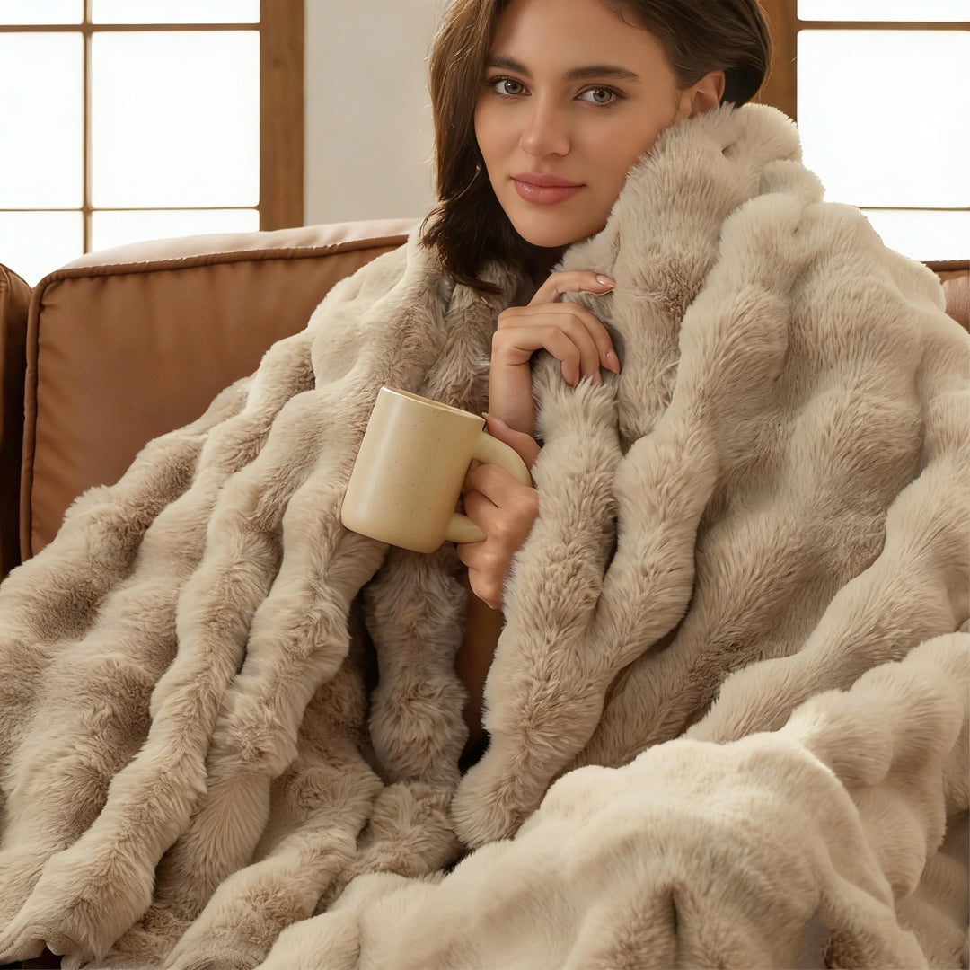 Home Cozy Throw Blanket Bowlift