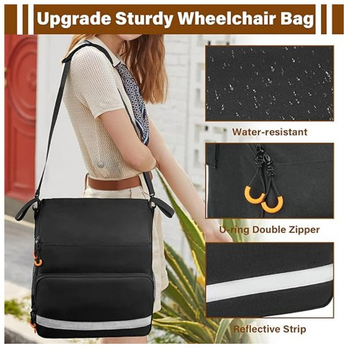 Practical Organizer Bag for Wheelchairs Bowlift