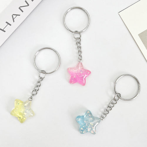 Star-Shaped Acrylic Keychain Bowlift