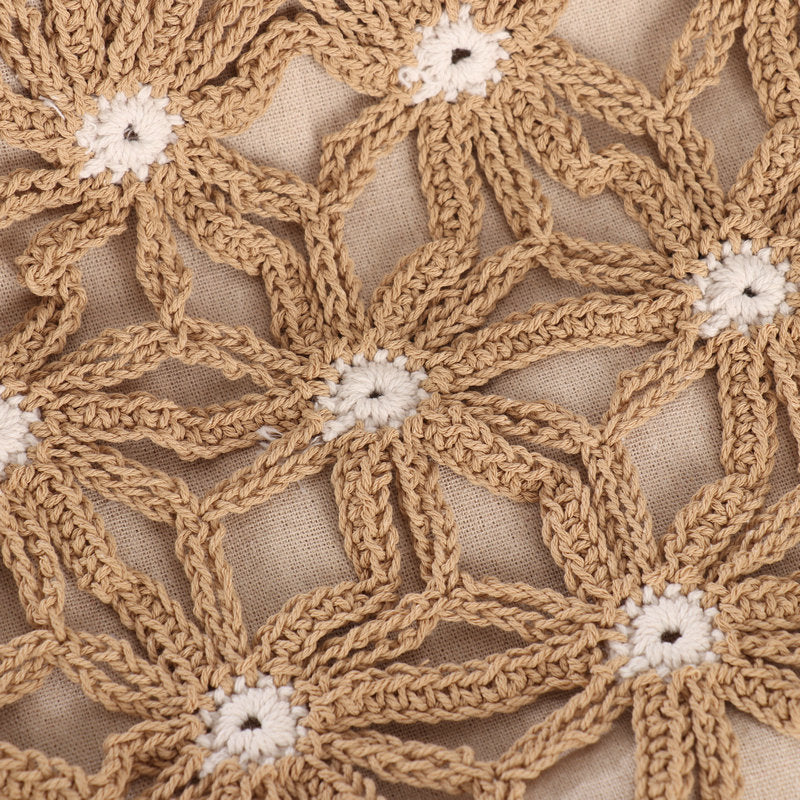 Handcrafted flower pattern shopper bag Bowlift