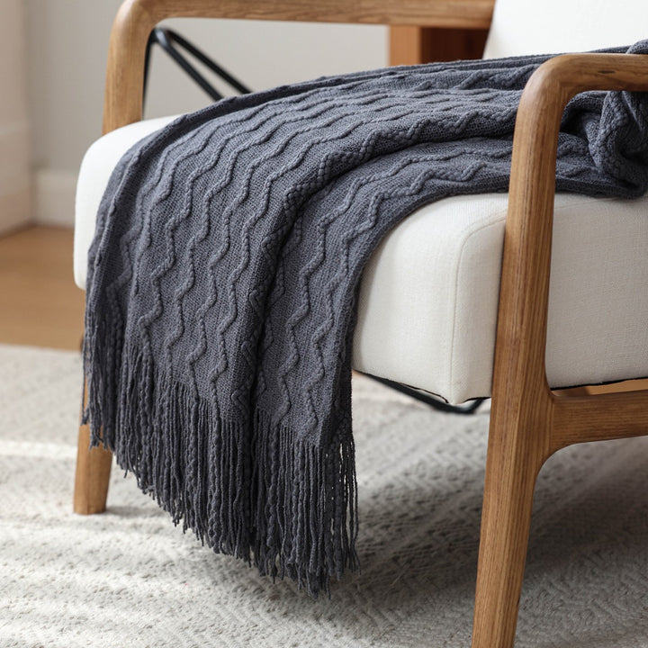 Textured Knit Blanket