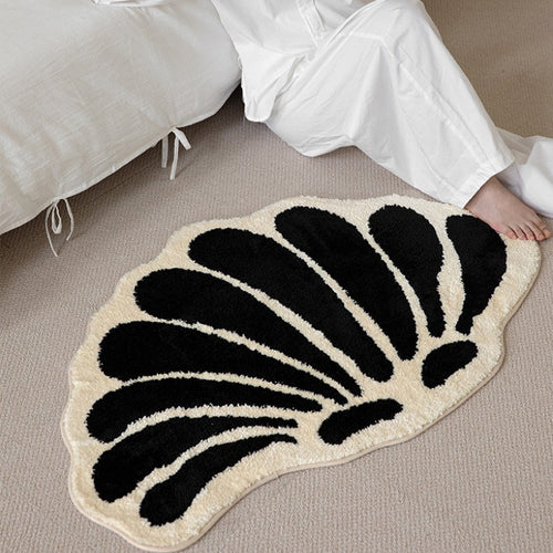 Contemporary Wavy Design Bowlift Rug