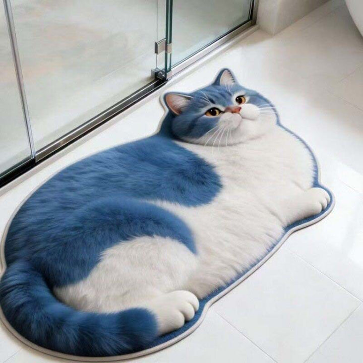 Cat Shaped  Bath Mat