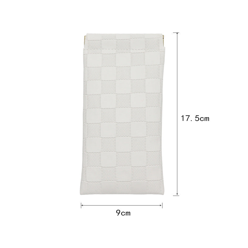 Fashionable Checkered Pouch Bowlift
