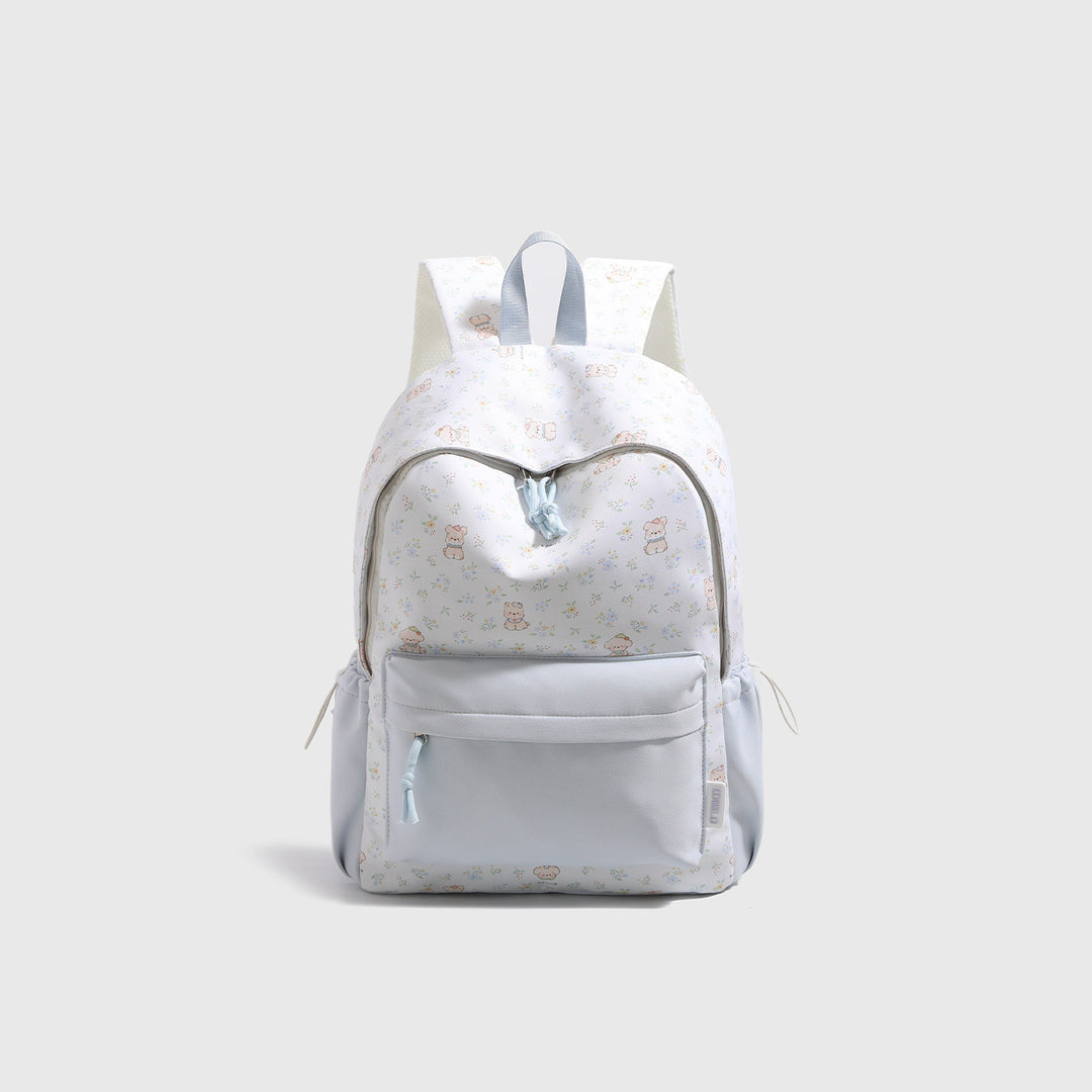 Playful Character Print Backpack Bowlift