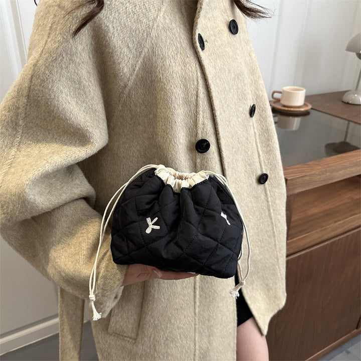 Quilted Drawstring Pouch Bowlift