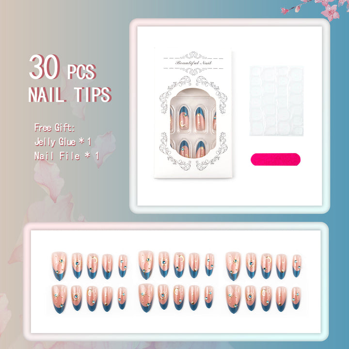Cosmic-Themed Press-On Nail Set