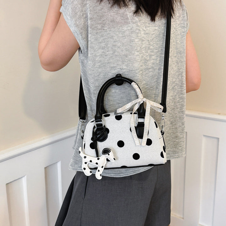 Whimsical Polka Dot Mini Handbag Bowlift