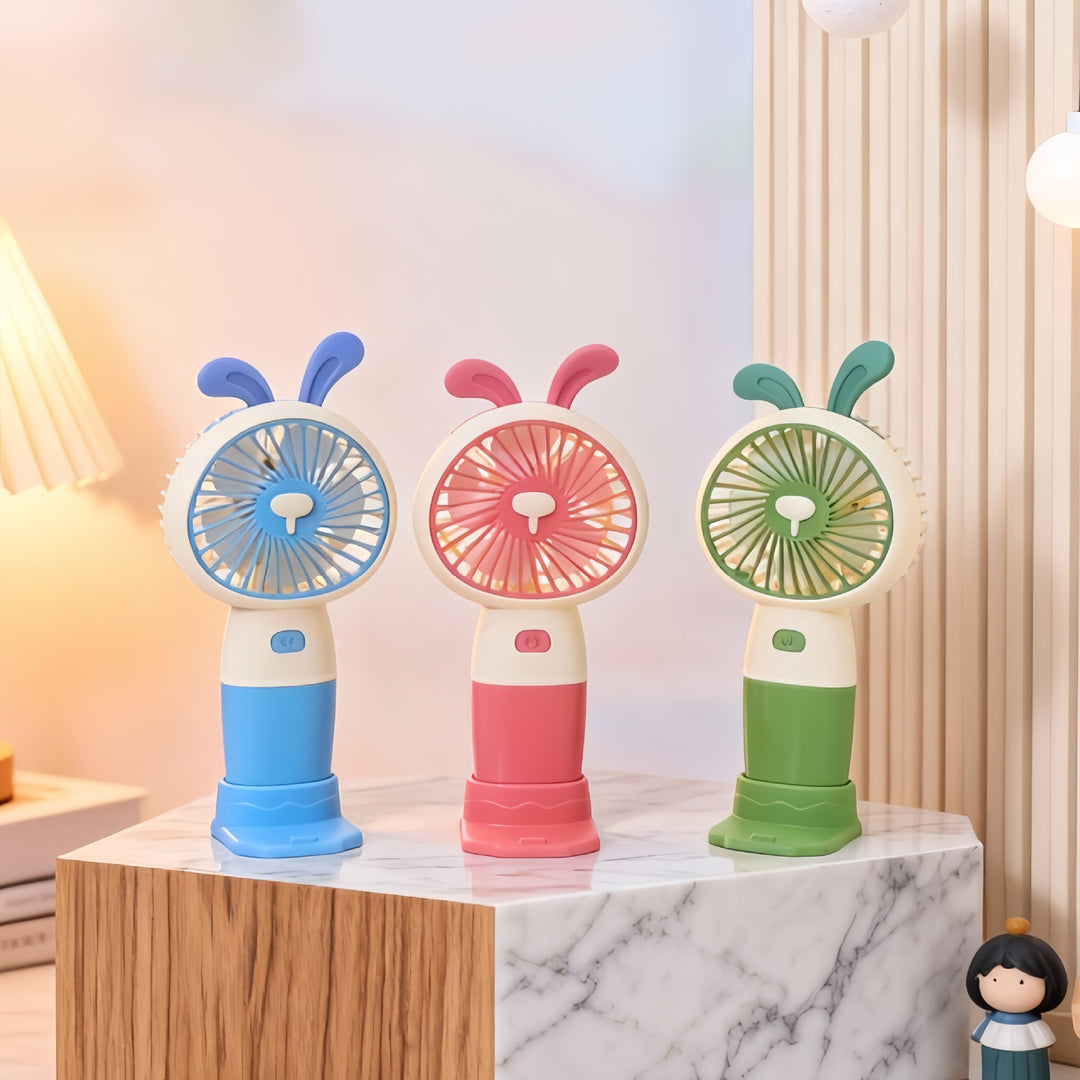 Ladies Portable USB Hand Fan with Playful Design Bowlift