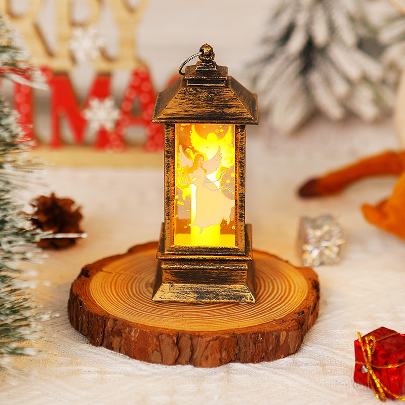 Nostalgic Christmas lantern with LED light Bowlift