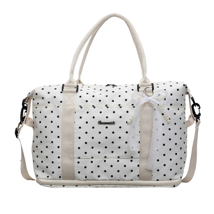 Stylish Polka Dot Travel Duffle Bag