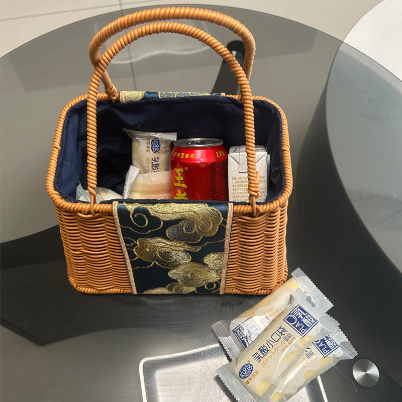 Women Handcrafted Basket Bag Bowlift