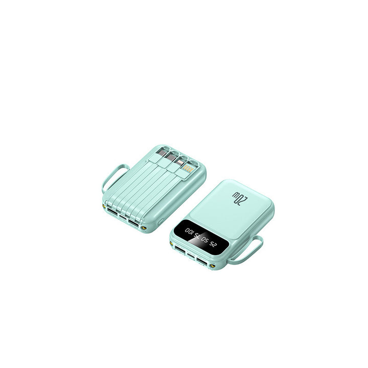 Portable power bank with integrated fast charging function and LCD display Bowlift