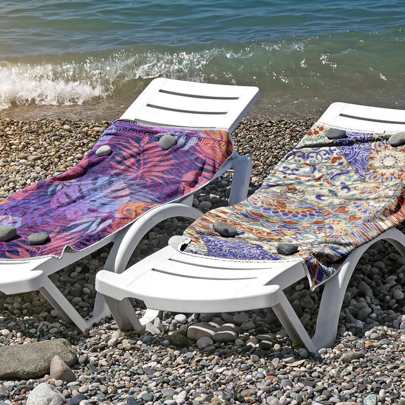 Beach towel made of skin-friendly microfiber with a creative pattern mix Bowlift