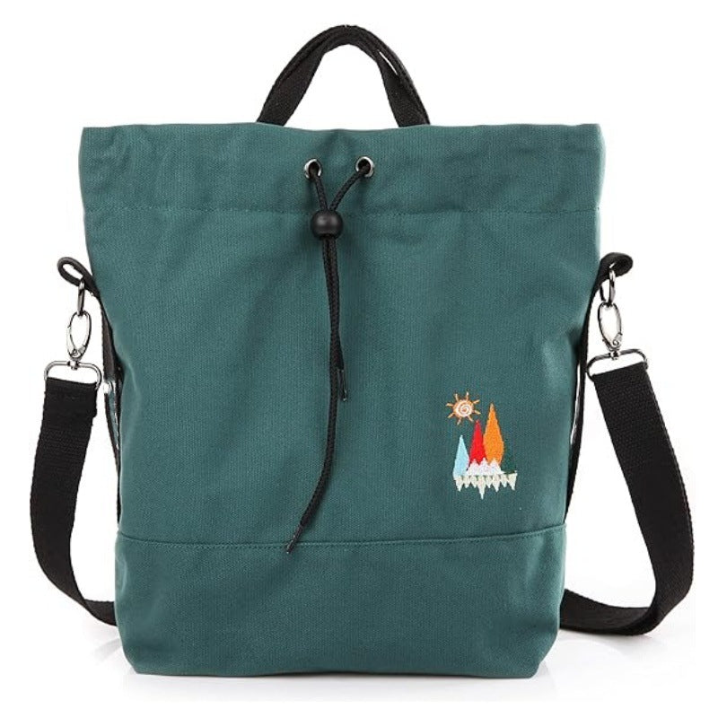 Leisure backpack with decorative embroidery and adjustable carrying system Bowlift