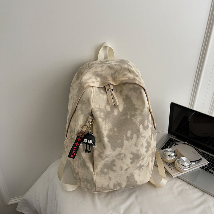 Fashionable backpack with practical design and decorative pendant Bowlift