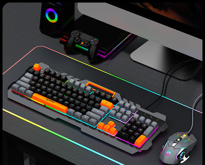 High-Performance Gaming Keyboard with Illuminated Keycaps Bowlift