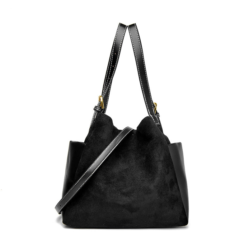 Suede Bucket Handbag Bowlift