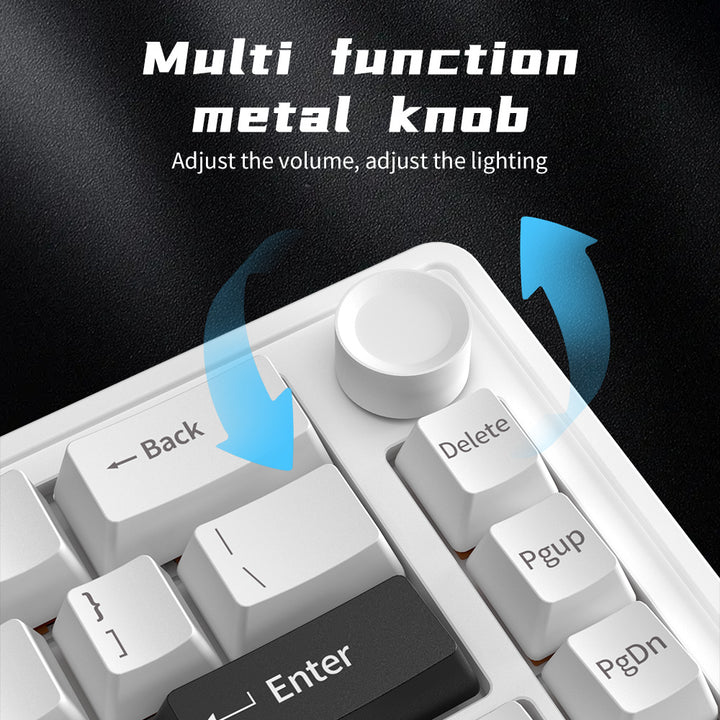Wireless Mechanical Keyboard with Customizable Backlit Features Bowlift