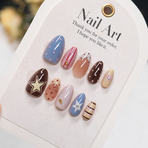 Artistic Press-On Nails Set