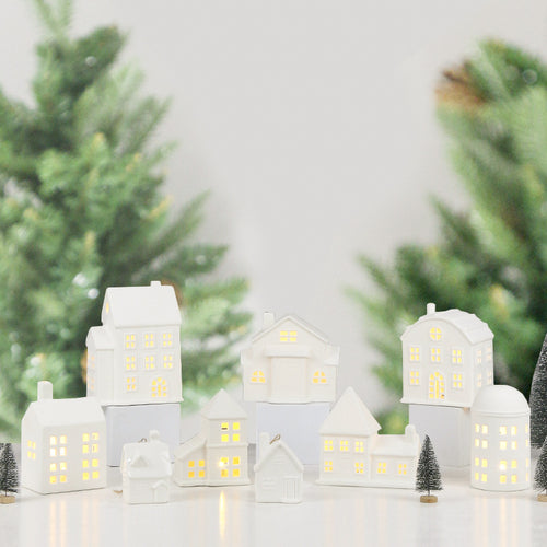 Decorative Ceramic House Candle Holder Bowlift