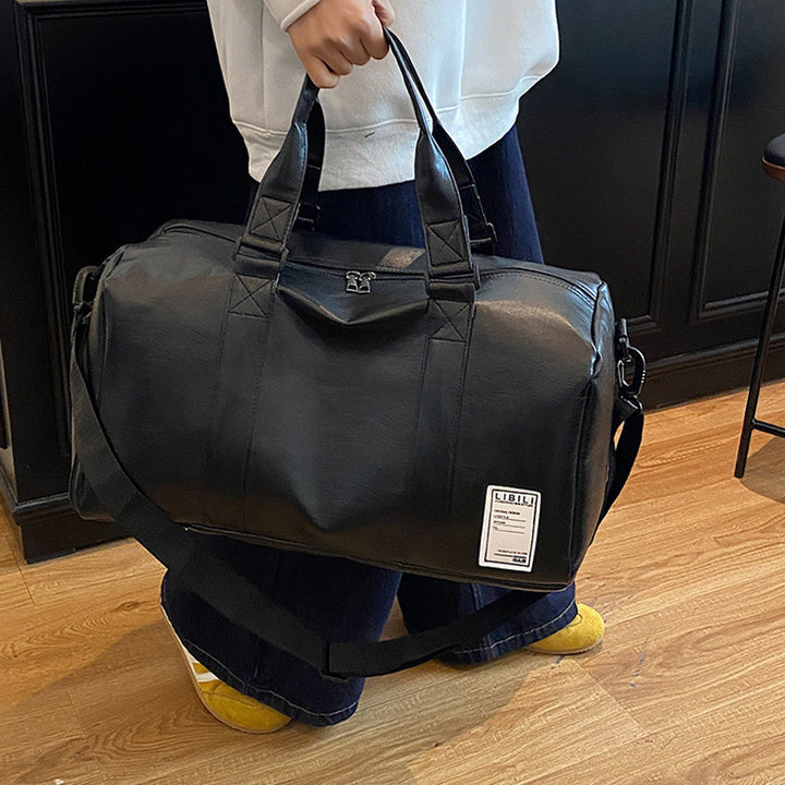 Premium Leather Weekender Duffle Bowlift