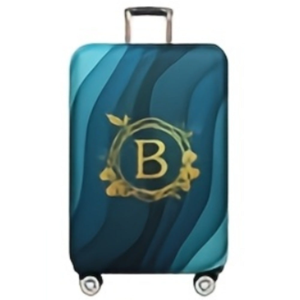 Women's Hard Shell Suitcase with Modern Wave Pattern Bowlift