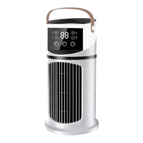 Unisex universal size portable tower evaporative air cooler with LED touch display programmable thermostat and ergonomic carrying handle Bowlift