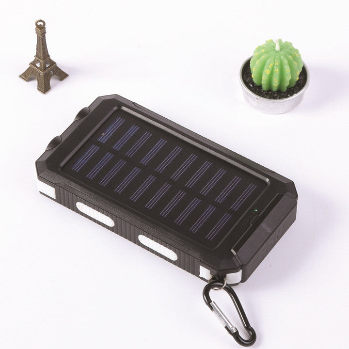 Solar-powered power bank with robust design and integrated fast charging function Bowlift