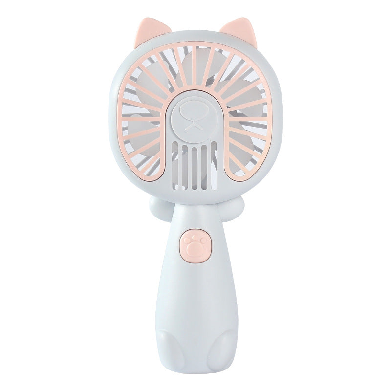 Cat-Themed Handheld Fan Bowlift
