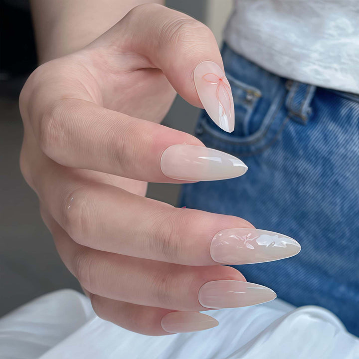 Stylish Acrylic Nail Art Bowlift