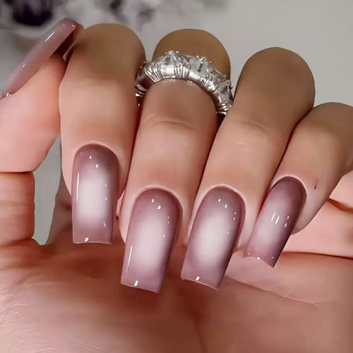 Ombre Acrylic Nail Extensions Bowlift