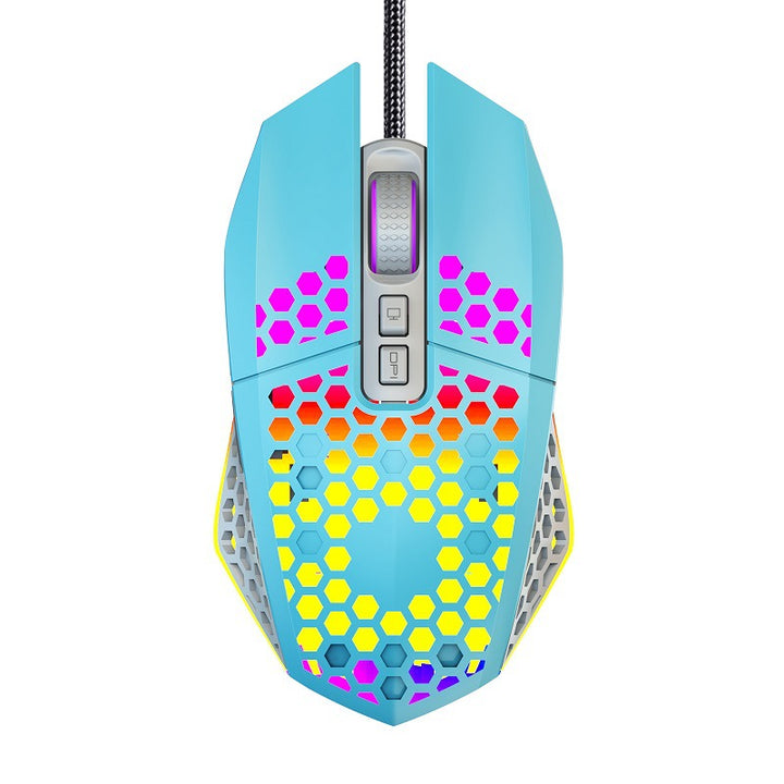 Gaming mouse with RGB lighting and ergonomic design Bowlift
