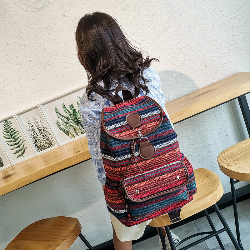 Bohemian Multi-Pocket Travel Backpack Bowlift