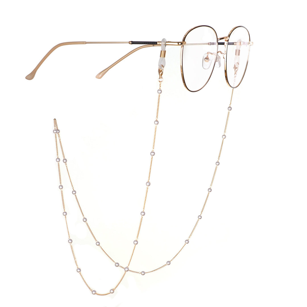 Pearl-Accent Eyewear Chain Bowlift