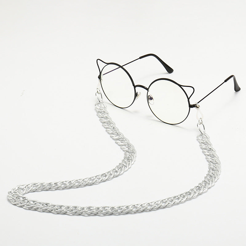 Chain-Detail Cat-Eye Glasses Bowlift