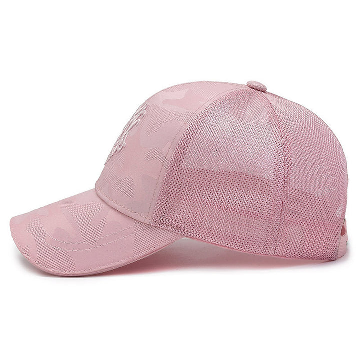 Women's Sporty Trucker Cap with Breathable Mesh Back Bowlift