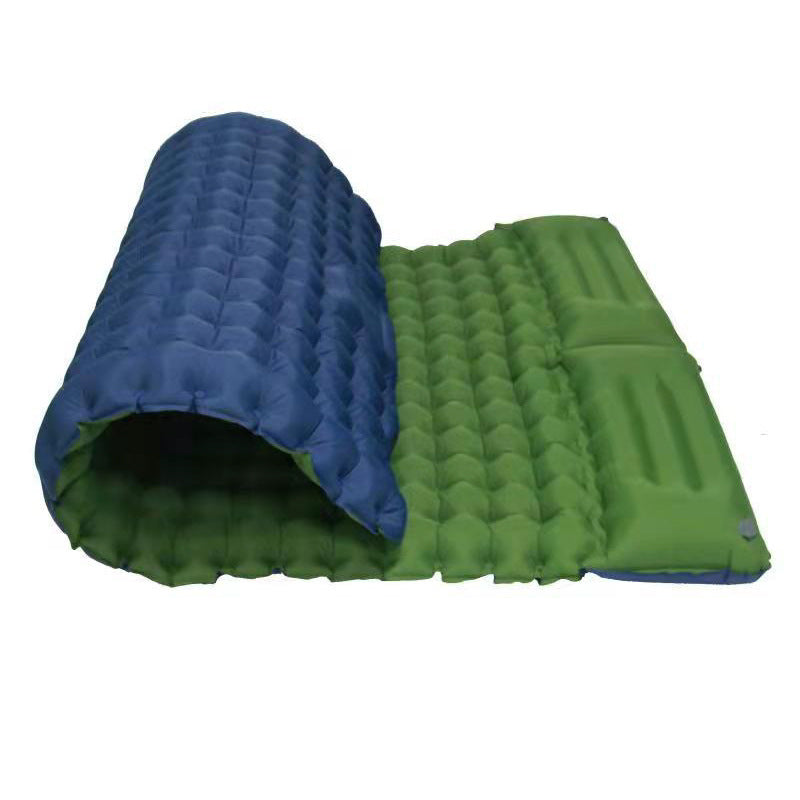 Inflatable sleeping pad with comfort zones Bowlift