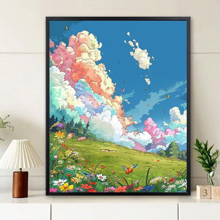 Dreamy Landscape Illustration Canvas Art Bowlift