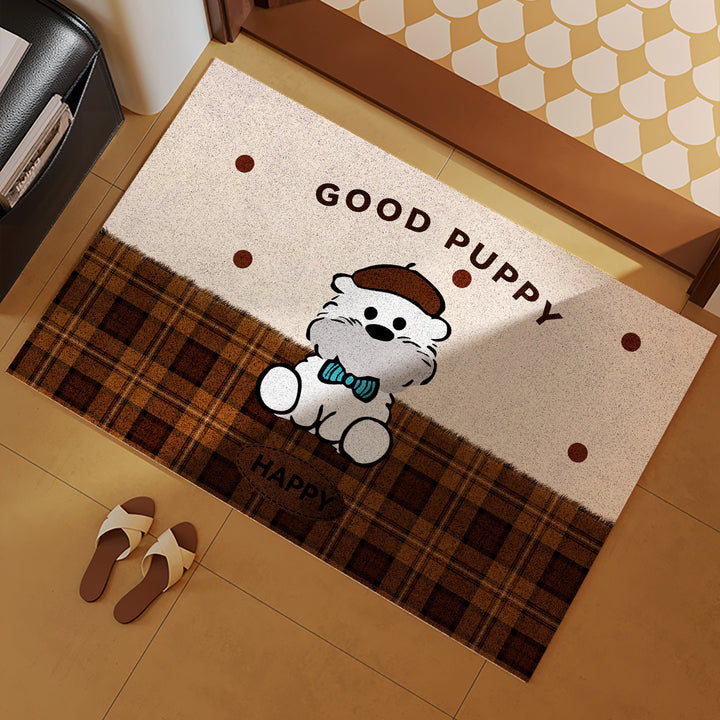 Cartoon Dog-Themed Entryway Mat