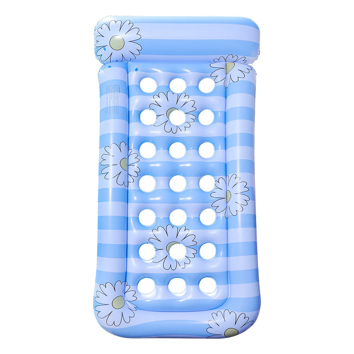 Women's Inflatable Lounger with Flower Design Bowlift