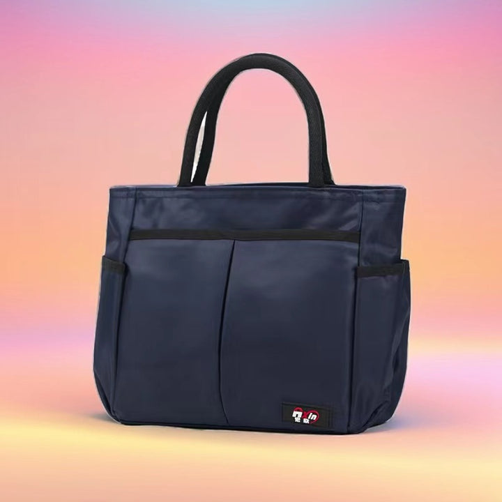 Multi-Pocket Candy Print Tote Bag Bowlift