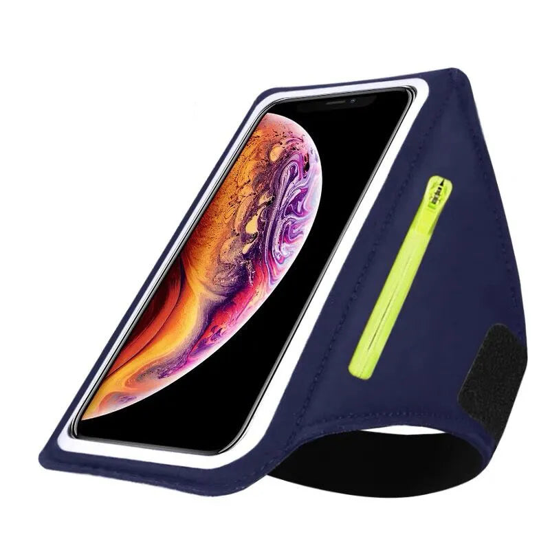 BowLift | Adjustable Running Phone Holder with Earbud Compartment – Suitable for Arm Circumference of 26-42 cm, Compatible with iPhone and Galaxy