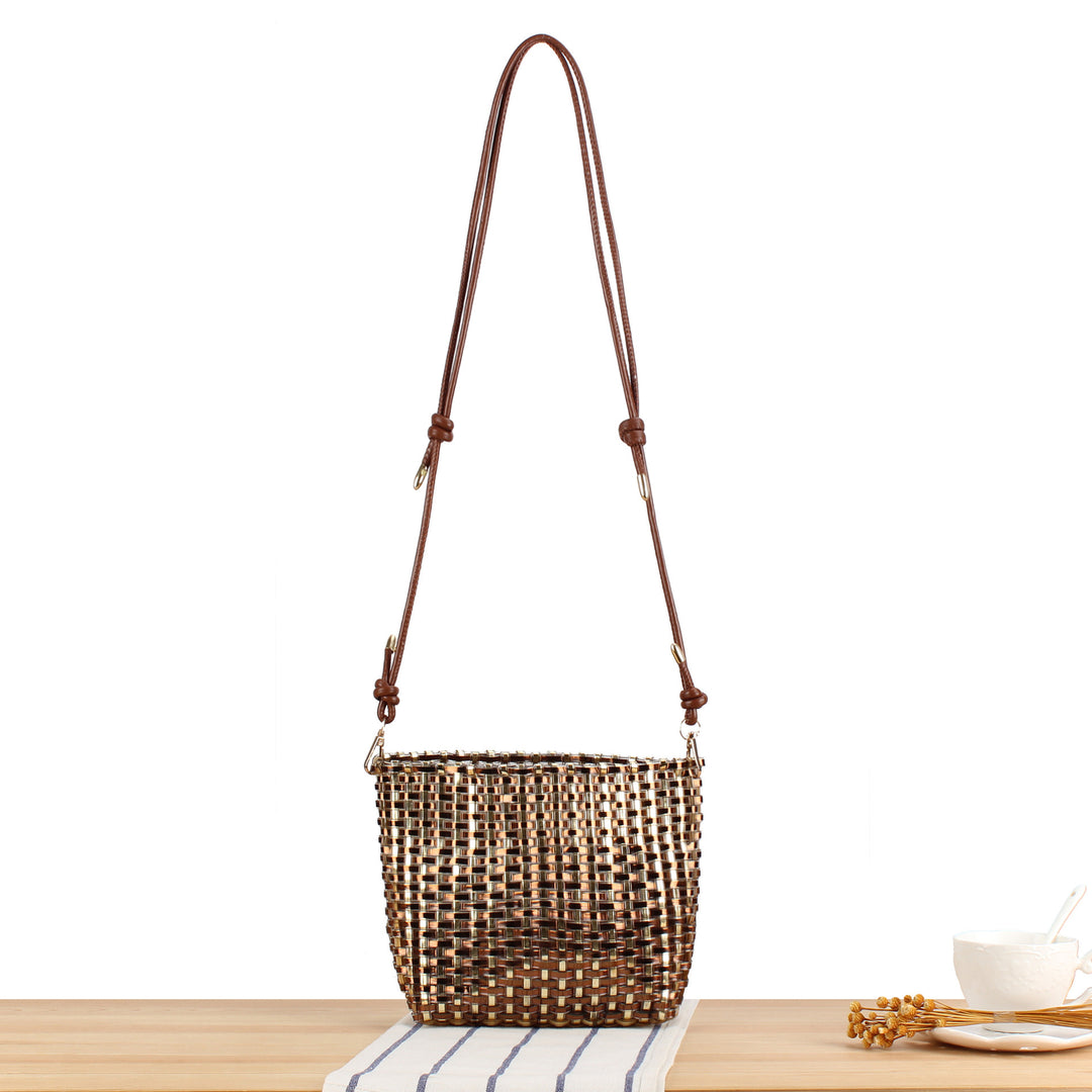 Handmade Basket Bag in Modern Structural Design Bowlift