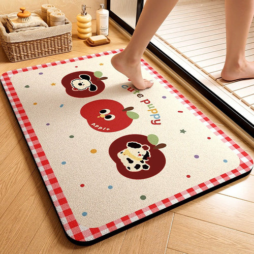 Cute Animal-Themed Memory Foam Bath Mat Bowlift